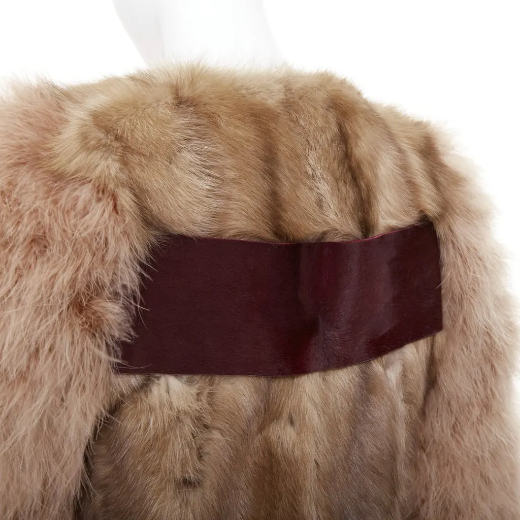 Givenchy Beige Fur Jacket Beige Fur Very good - Back View