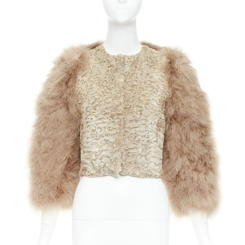 Givenchy Beige Fur Jacket Beige Fur Very good - Inside View