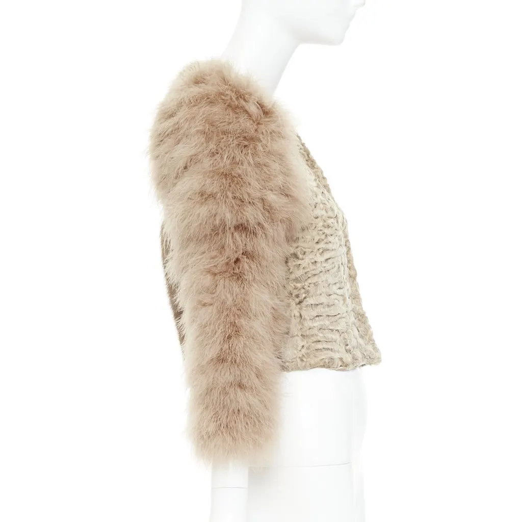 Givenchy Beige Fur Jacket Beige Fur Very good - Box View