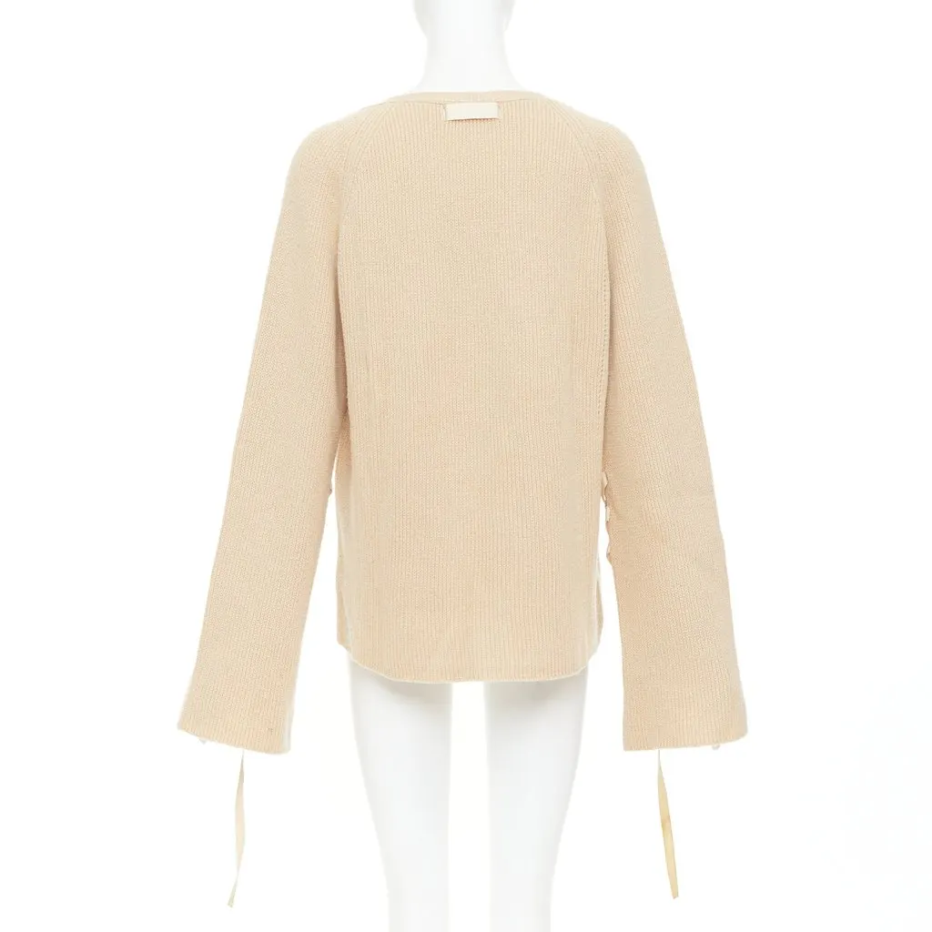 Helmut Lang Beige Wool Knitwear Beige Wool Fair - Box View