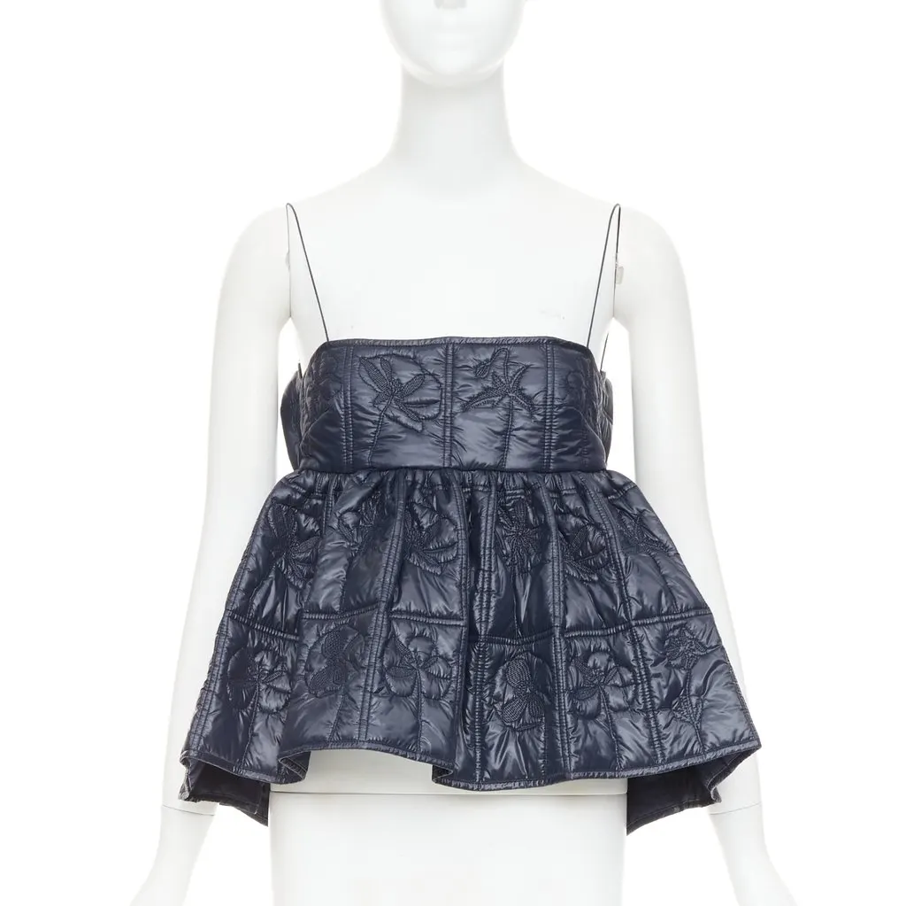 CecIlie Bahnsen Celina Navy Polyester Very good - Front View