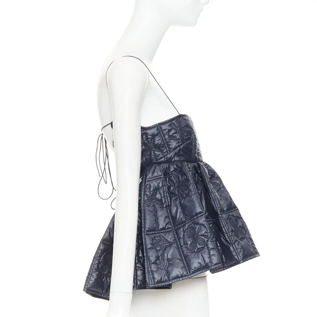 CecIlie Bahnsen Celina Navy Polyester Very good - Model View