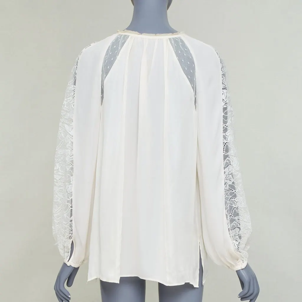 Emilio Pucci Ecru Silk Top Ecru Silk Fair - Box View