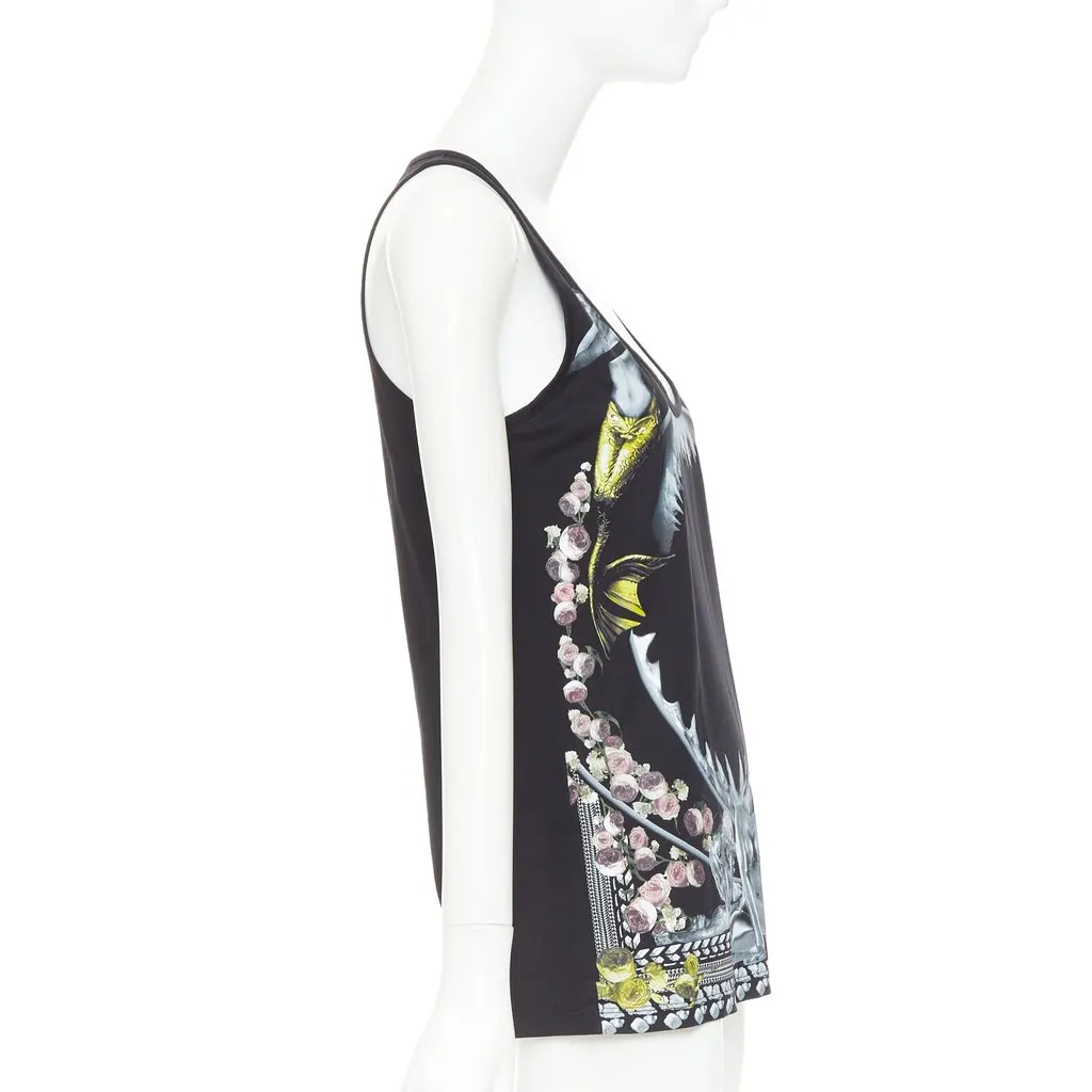 Givenchy Black Cotton Top Black Cotton Very good - Model View