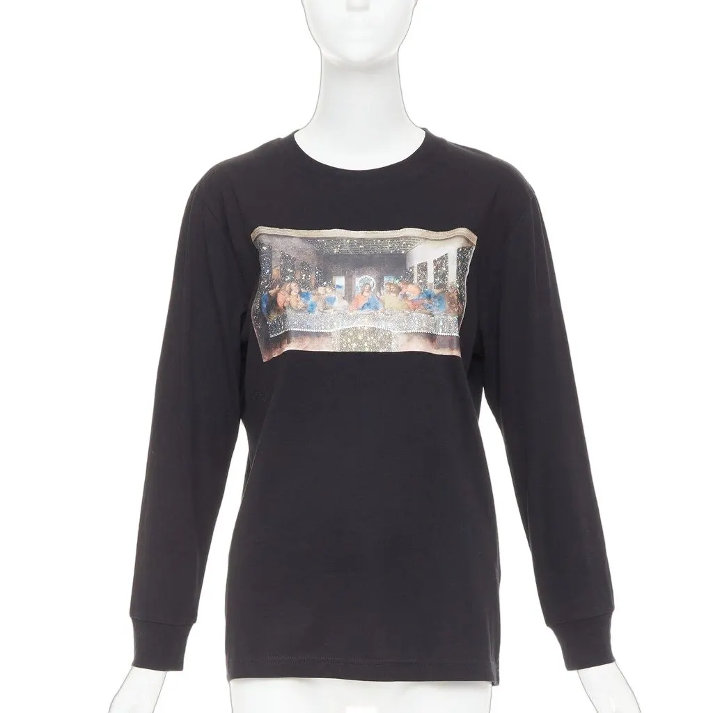 Unsigned Black Cotton Top Black Cotton Very good - Front View