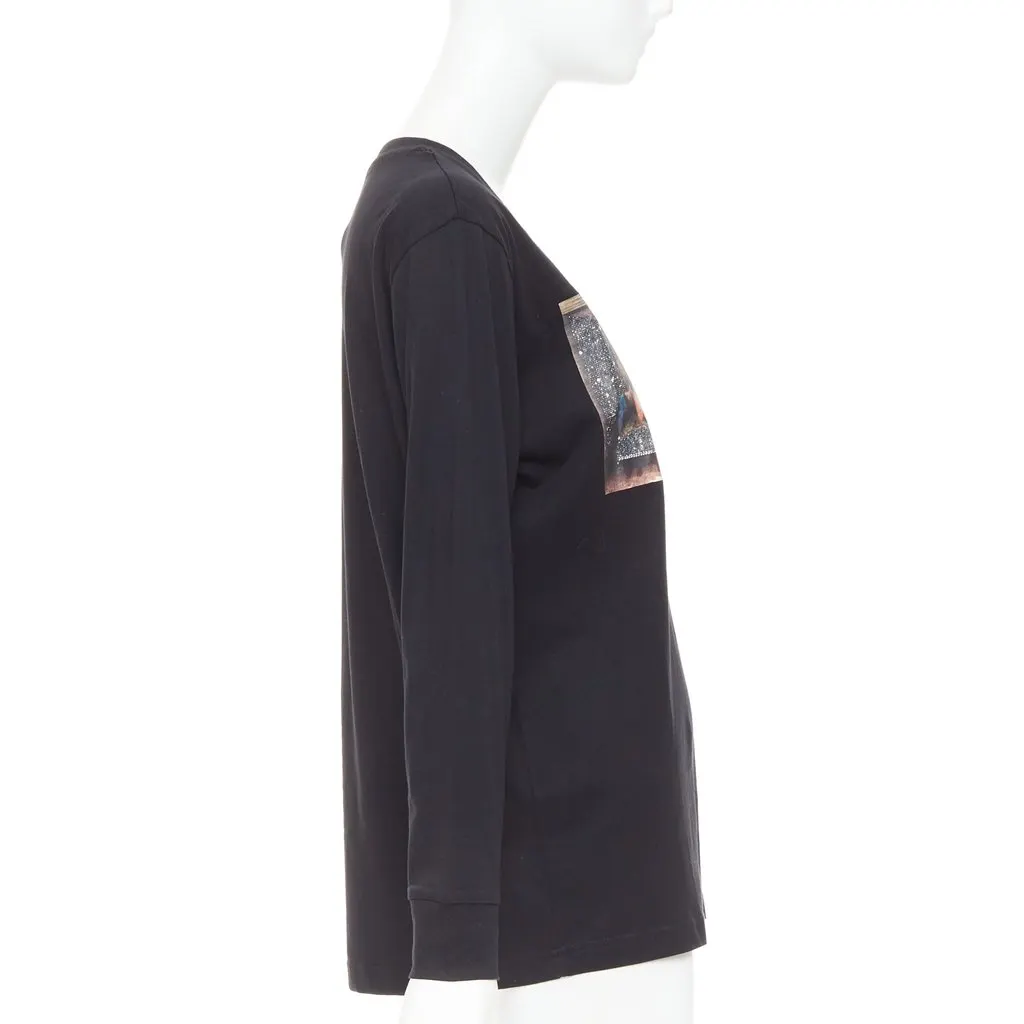 Unsigned Black Cotton Top Black Cotton Very good - Model View