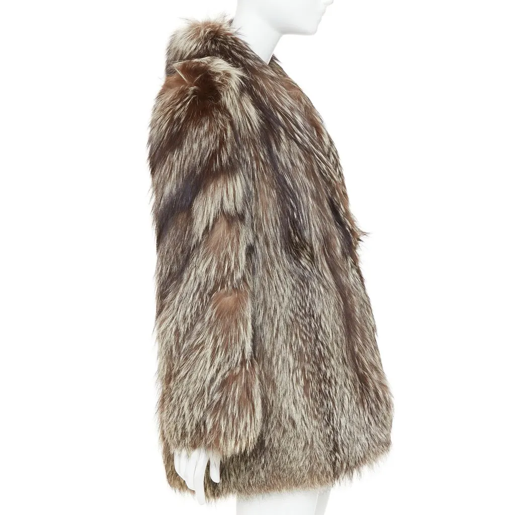 Unsigned Brown Fur Coat Brown Fur Very good - Box View