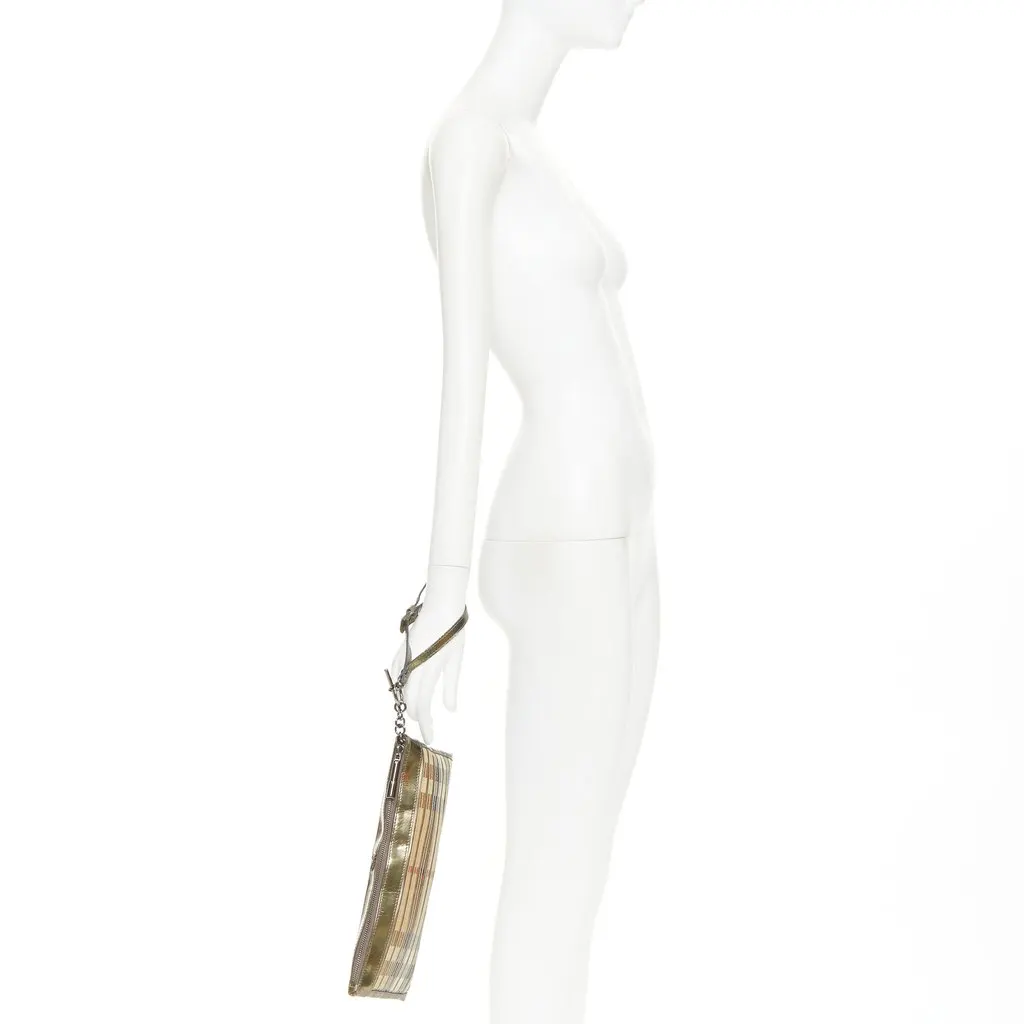 Burberry Nova Check Beige Leather Fair - Back View