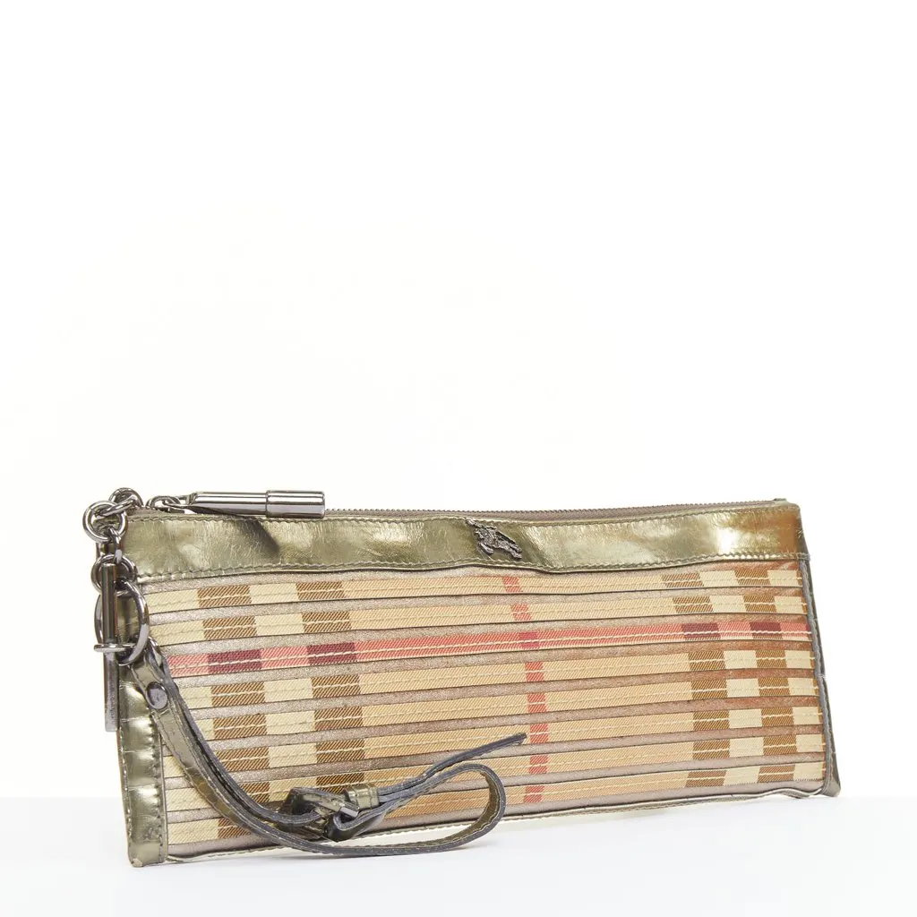 Burberry Nova Check Beige Leather Fair - Inside View