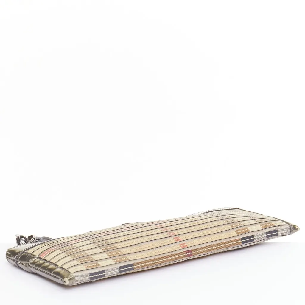 Burberry Nova Check Beige Leather Fair - Box View