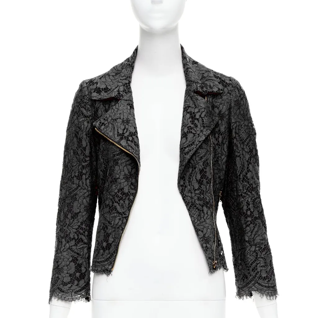 MSGM Black Biker Jacket Black Very good - Inside View
