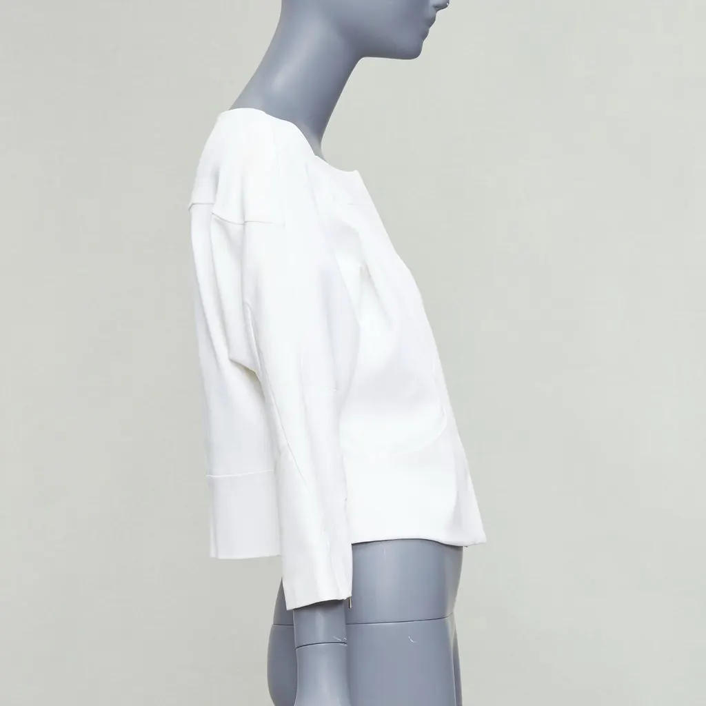 Chloé White Cropped Jacket Ecru Cotton Fair - Box View