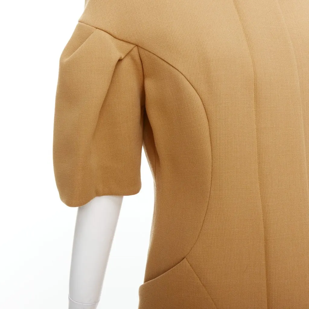 Marni Camel Puff Coat Camel Wool Very good - Back View