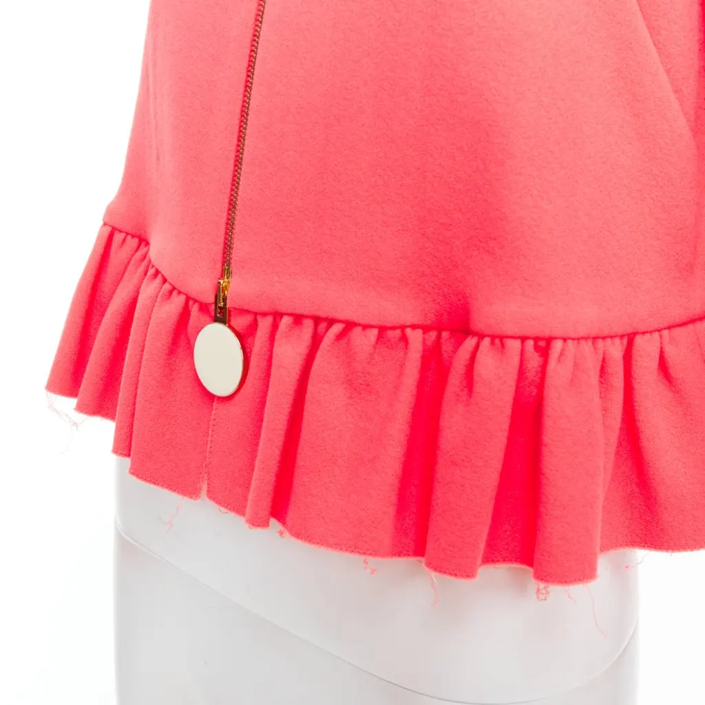 Marni Pink Cropped Jacket Pink Cotton Good - Back View