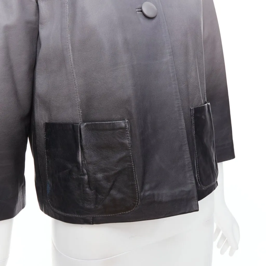 Maje Bokio Grey Leather Good - Back View