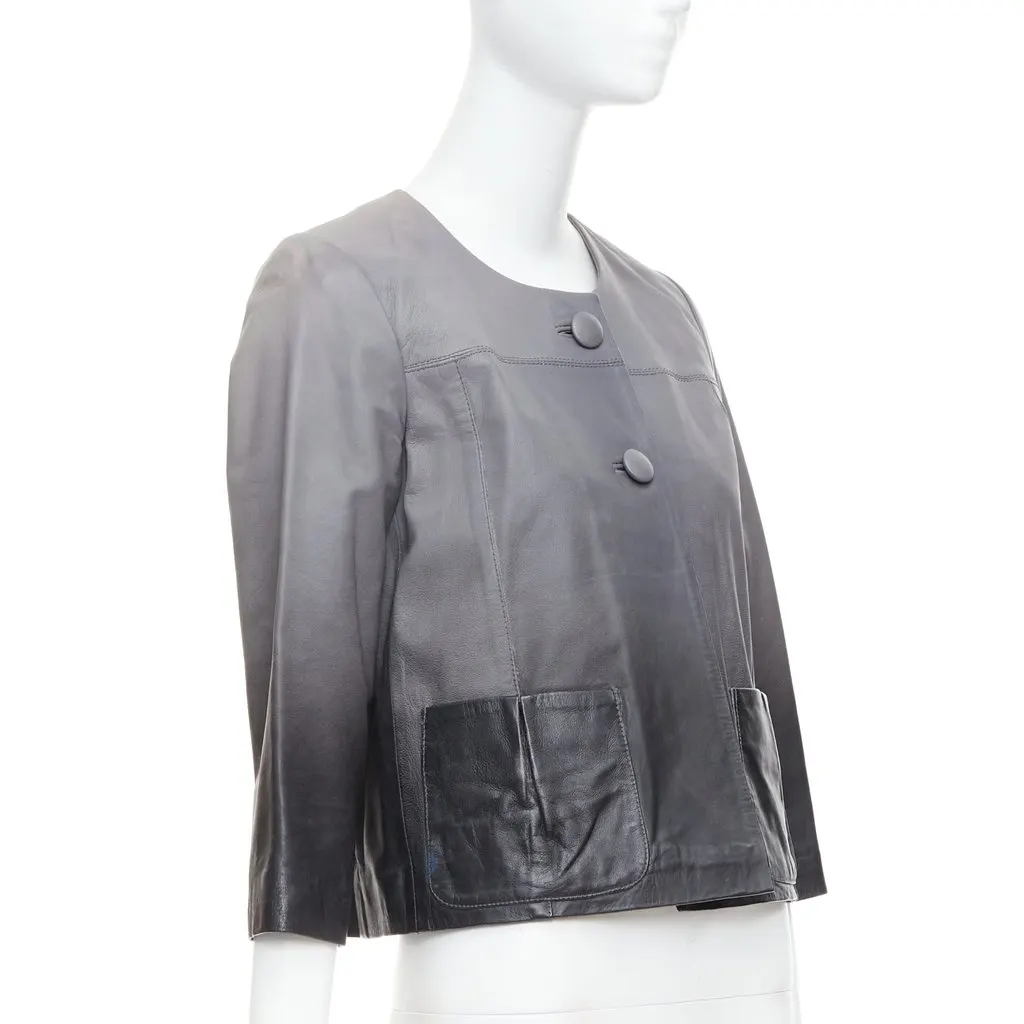 Maje Bokio Grey Leather Good - Inside View