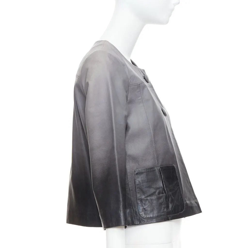 Maje Bokio Grey Leather Good - Model View