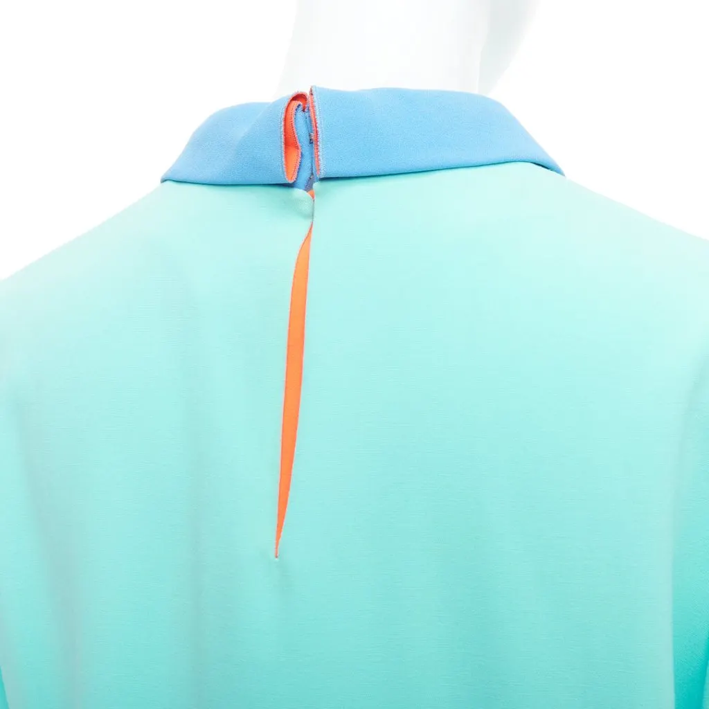 Roksanda Darted Colorblock Shirt Blue Polyester Fair - Back View