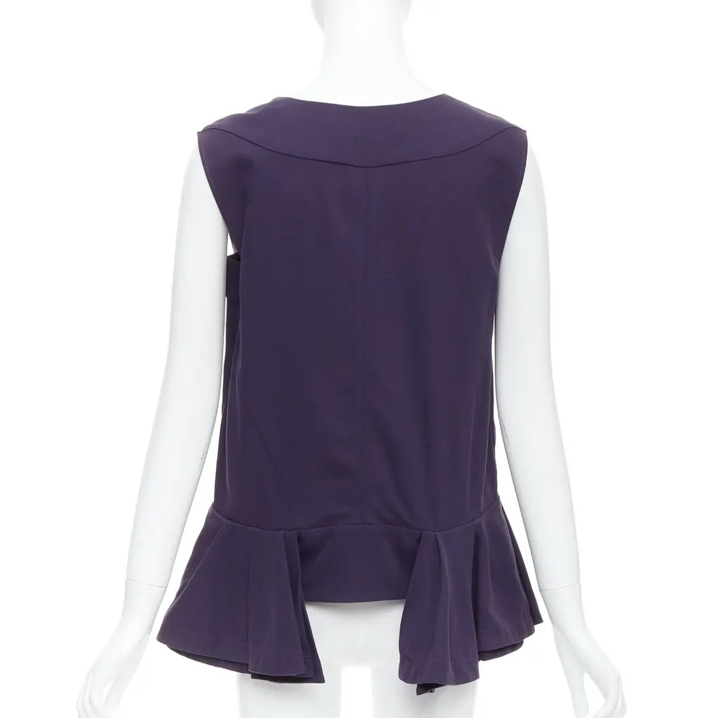 Marni Hi-Low Tunic Top Purple Cotton Good - Box View