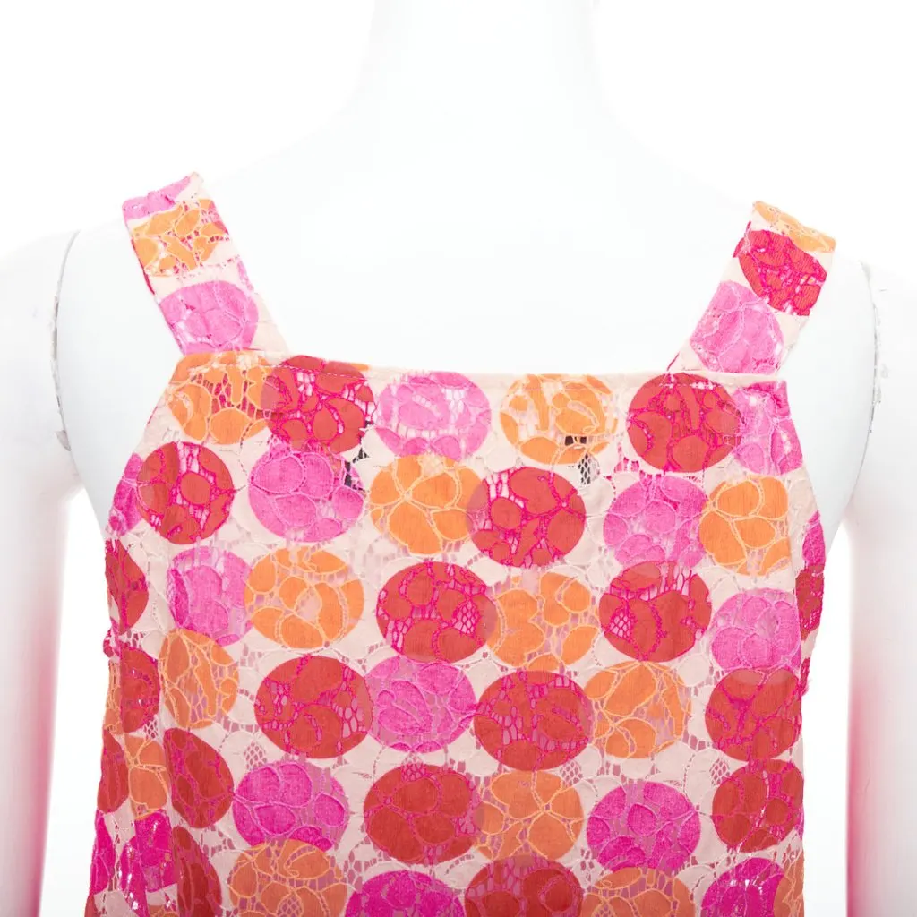 Marni Dot Print Tank Pink Cotton Very good - Back View