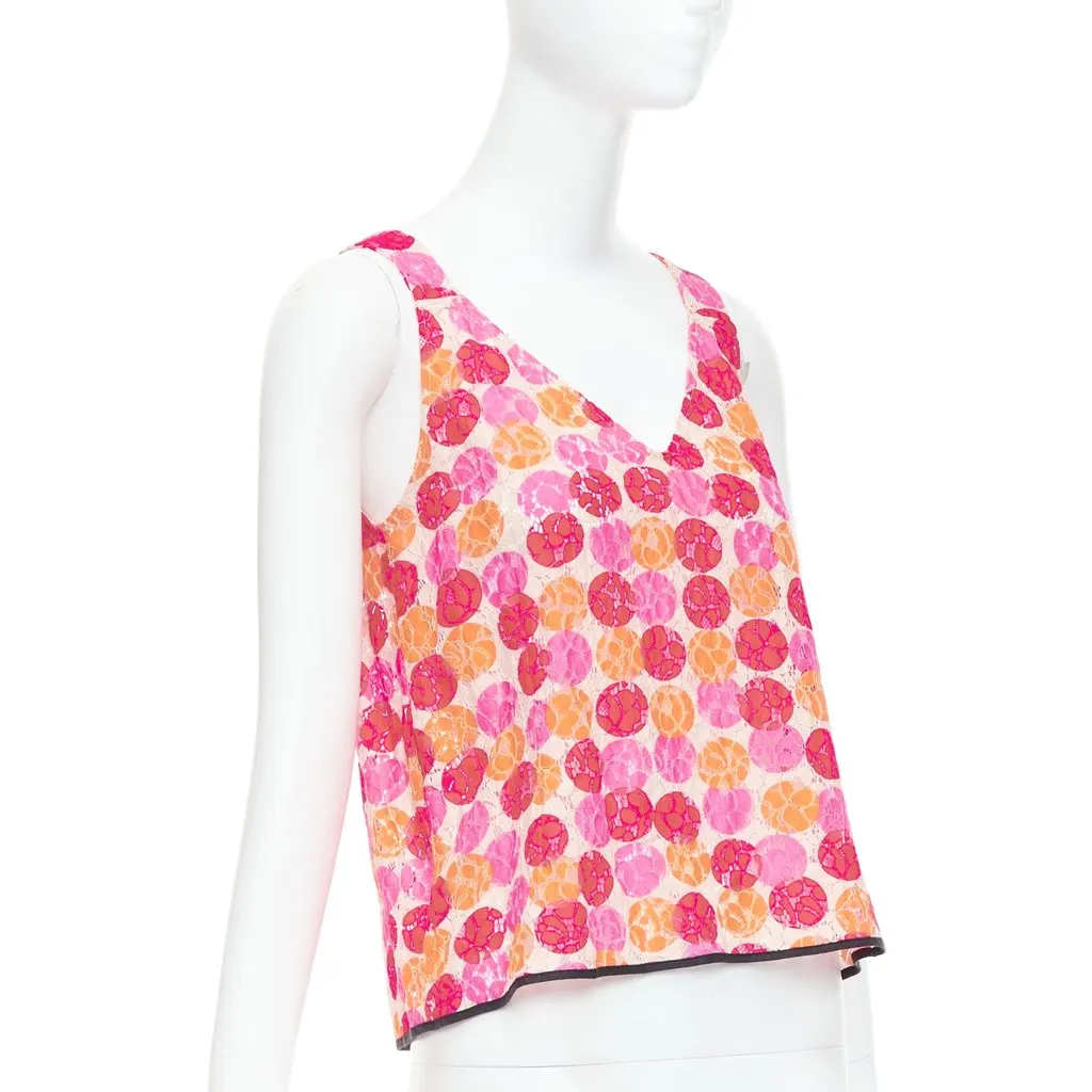Marni Dot Print Tank Pink Cotton Very good - Inside View