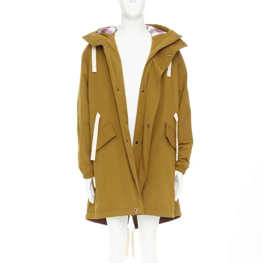 Acne Studios Brown Polyester Coat Brown Polyester Very good - Front View