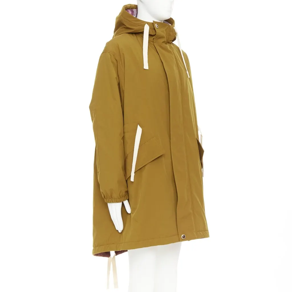Acne Studios Brown Polyester Coat Brown Polyester Very good - Model View