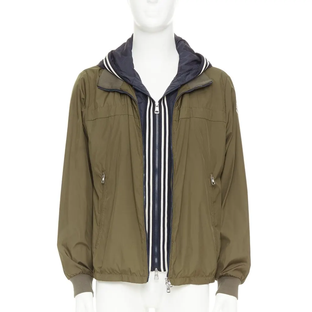Moncler Albert Giubbotto Green Very good - Front View