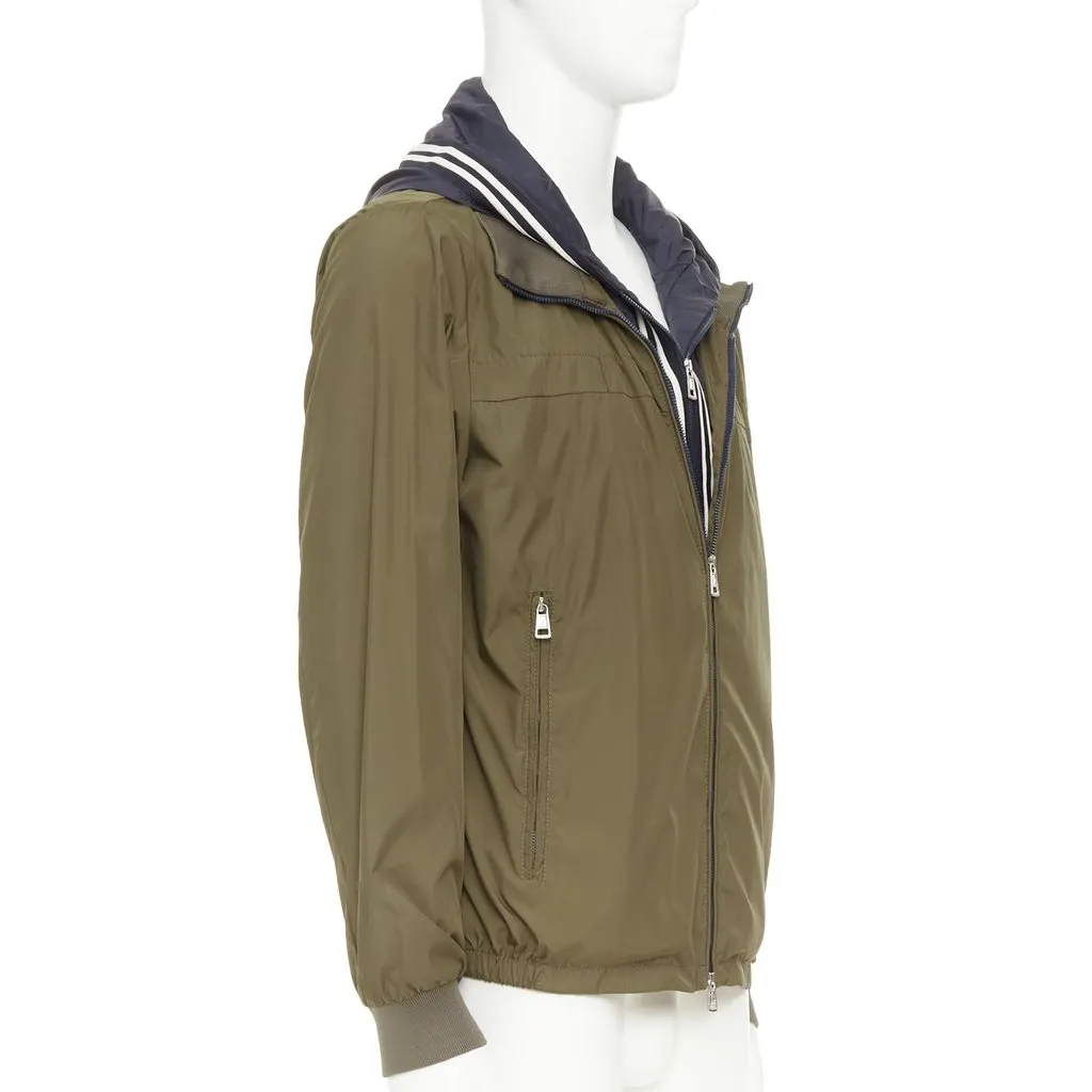 Moncler Albert Giubbotto Green Very good - Model View