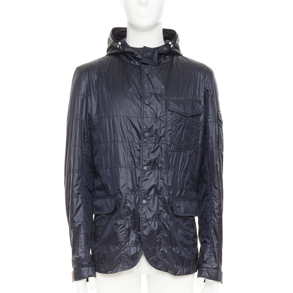 Moncler Sauldre Giubbotto Navy Good - Front View