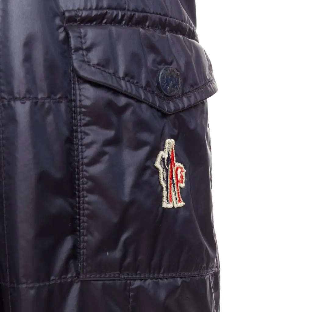 Moncler Sauldre Giubbotto Navy Good - Back View