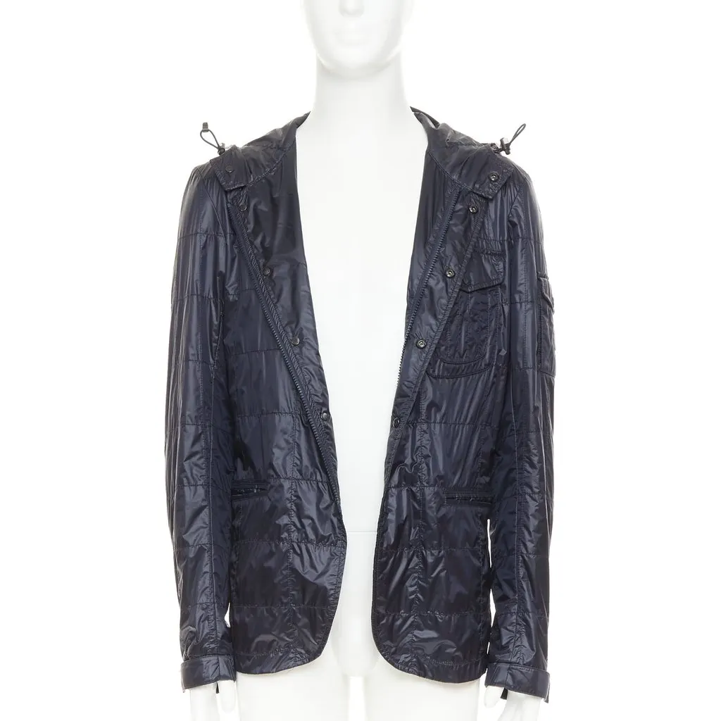 Moncler Sauldre Giubbotto Navy Good - Inside View