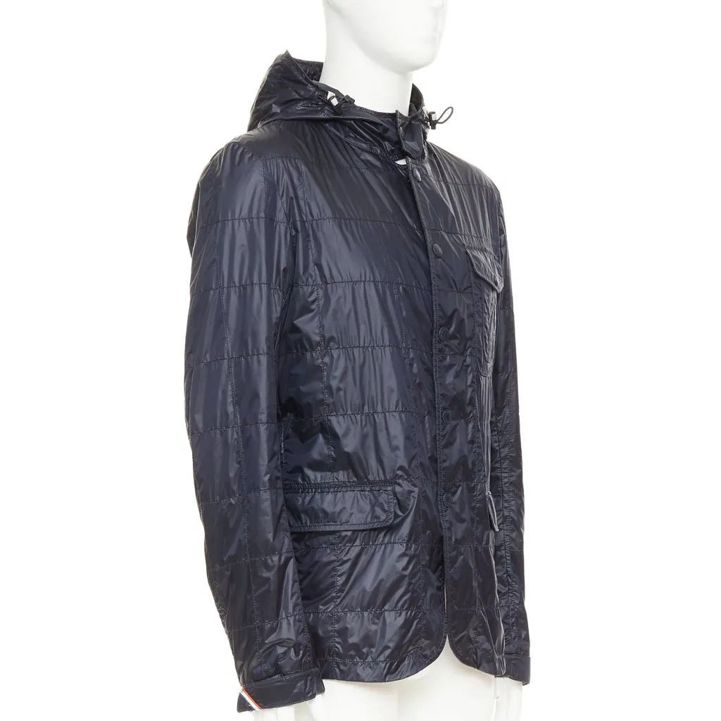 Moncler Sauldre Giubbotto Navy Good - Model View