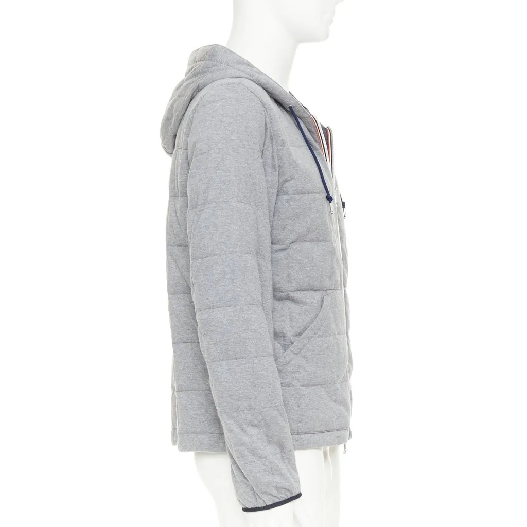 Moncler Lefort Giubbotto Grey Cotton Very good - Box View