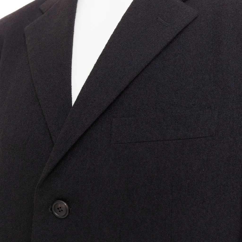 Issey Miyake Black Wool Jacket Black Wool Very good - Back View
