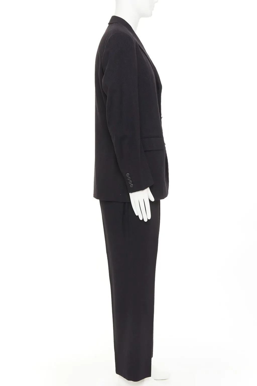 Issey Miyake Black Wool Jacket Black Wool Very good - Model View