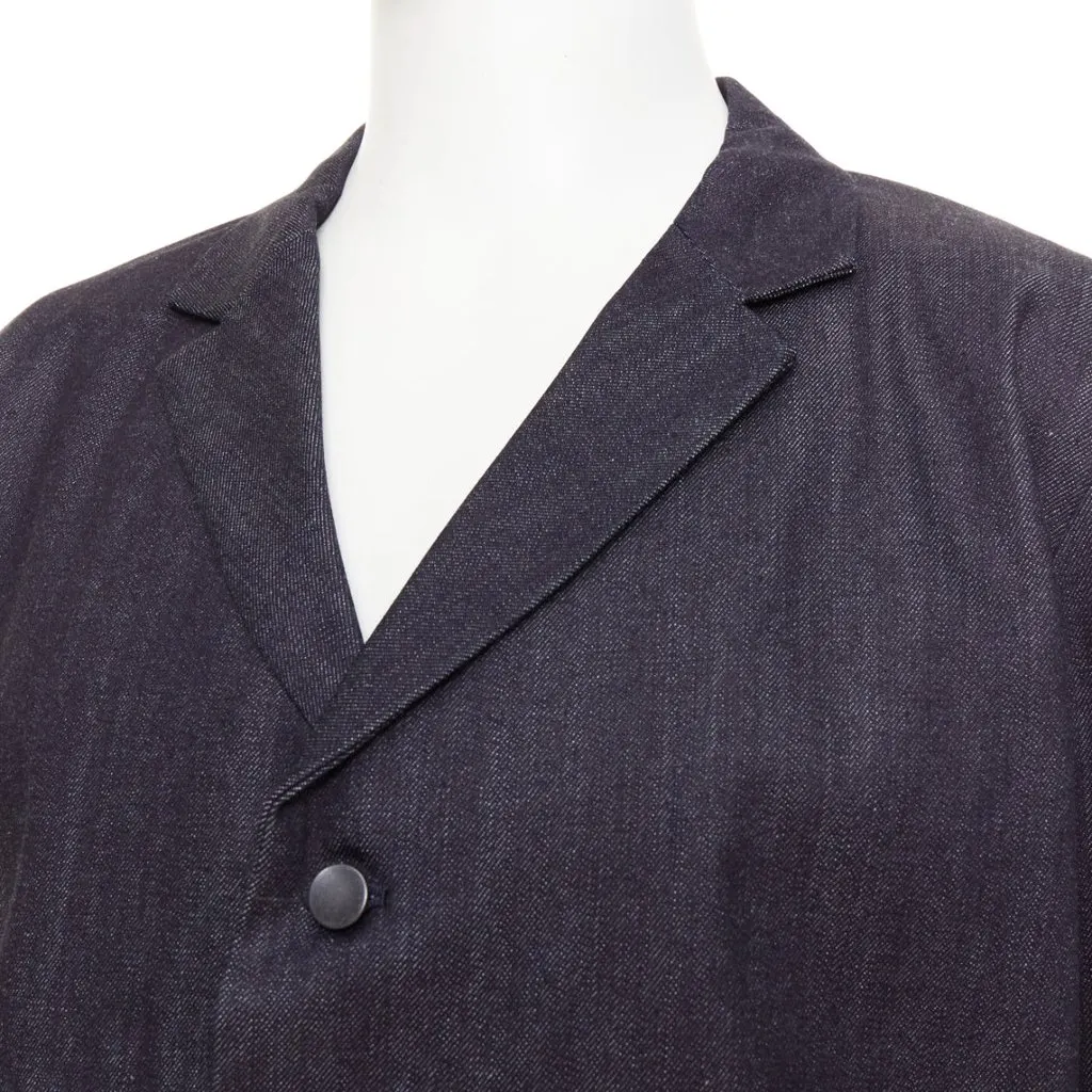 CHRISTOPHE NEMETH Blue Cotton Jacket Blue Cotton Very good - Back View