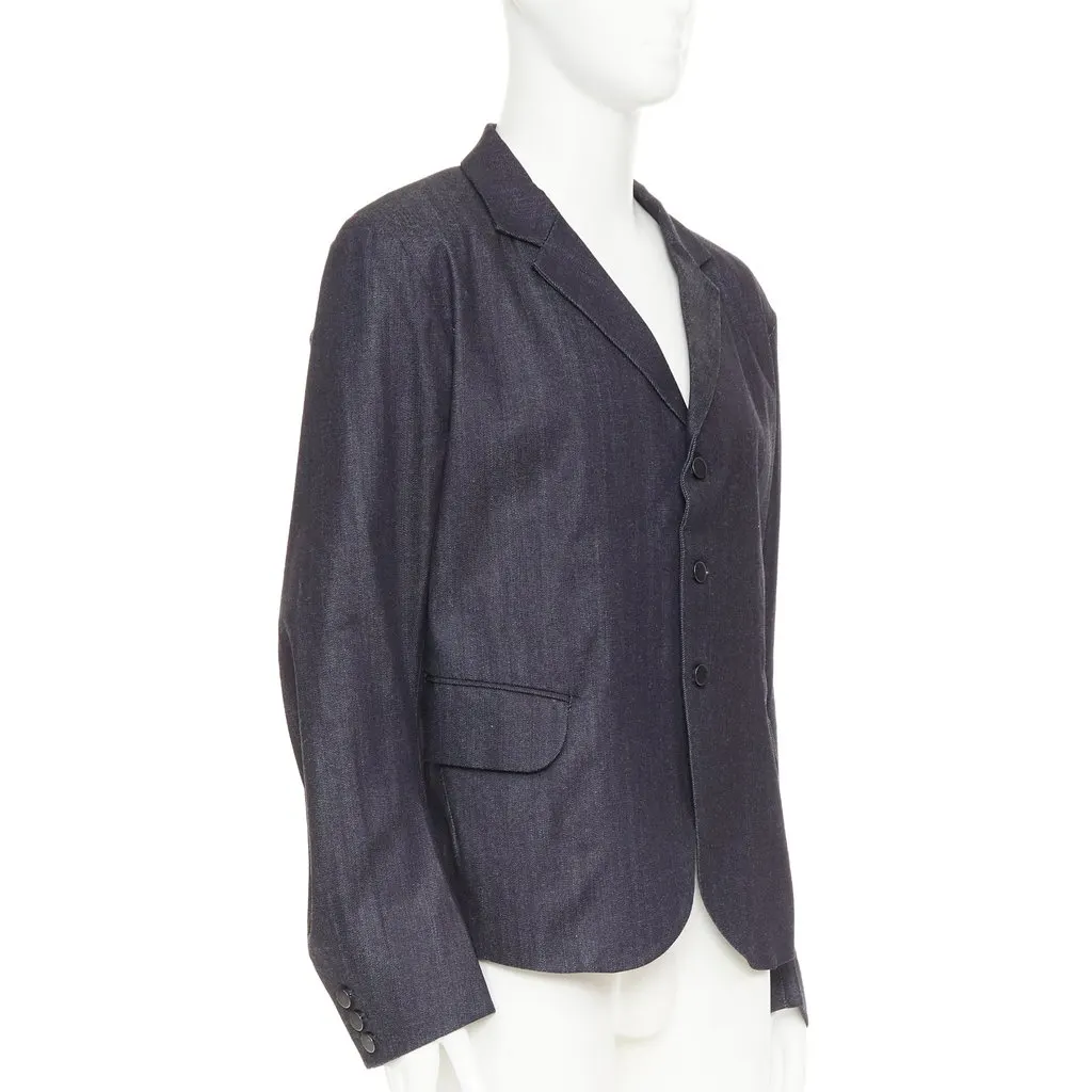 CHRISTOPHE NEMETH Blue Cotton Jacket Blue Cotton Very good - Inside View