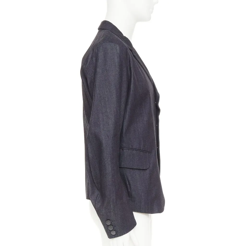 CHRISTOPHE NEMETH Blue Cotton Jacket Blue Cotton Very good - Model View