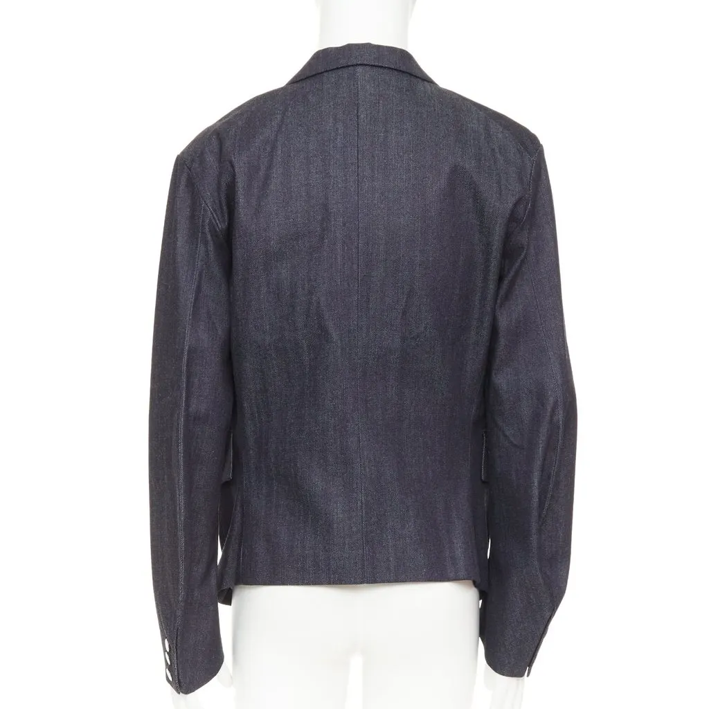 CHRISTOPHE NEMETH Blue Cotton Jacket Blue Cotton Very good - Box View