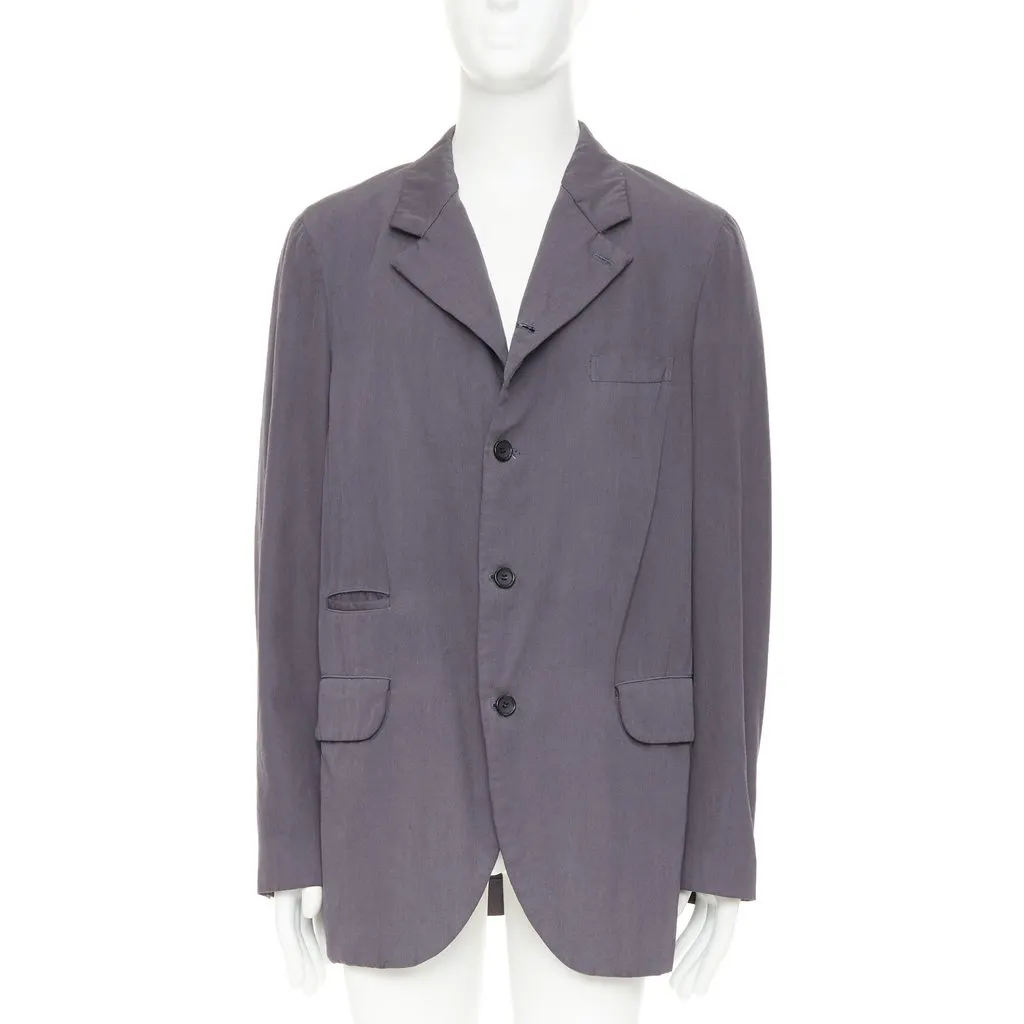 Comme Des Garcons Grey Wool Jacket Grey Wool Very good - Front View