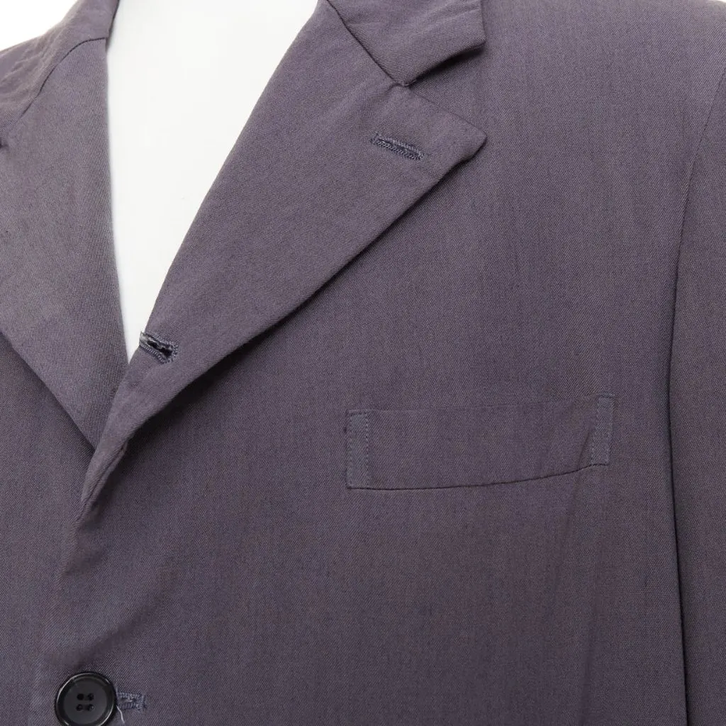 Comme Des Garcons Grey Wool Jacket Grey Wool Very good - Back View