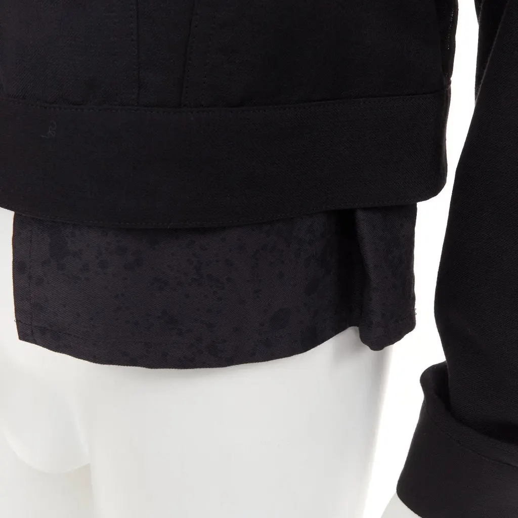 Yohji Yamamoto Black Wool Jacket Black Wool Very good - Back View