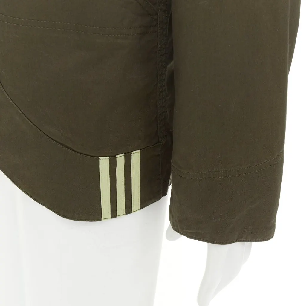 Y-3 Green Cotton Jacket Green Cotton Very good - Back View