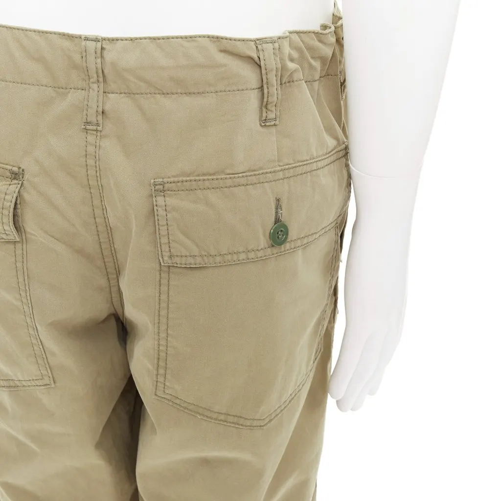 Comme des Garçons Khaki Cotton Trouser Khaki Cotton Very good - Back View