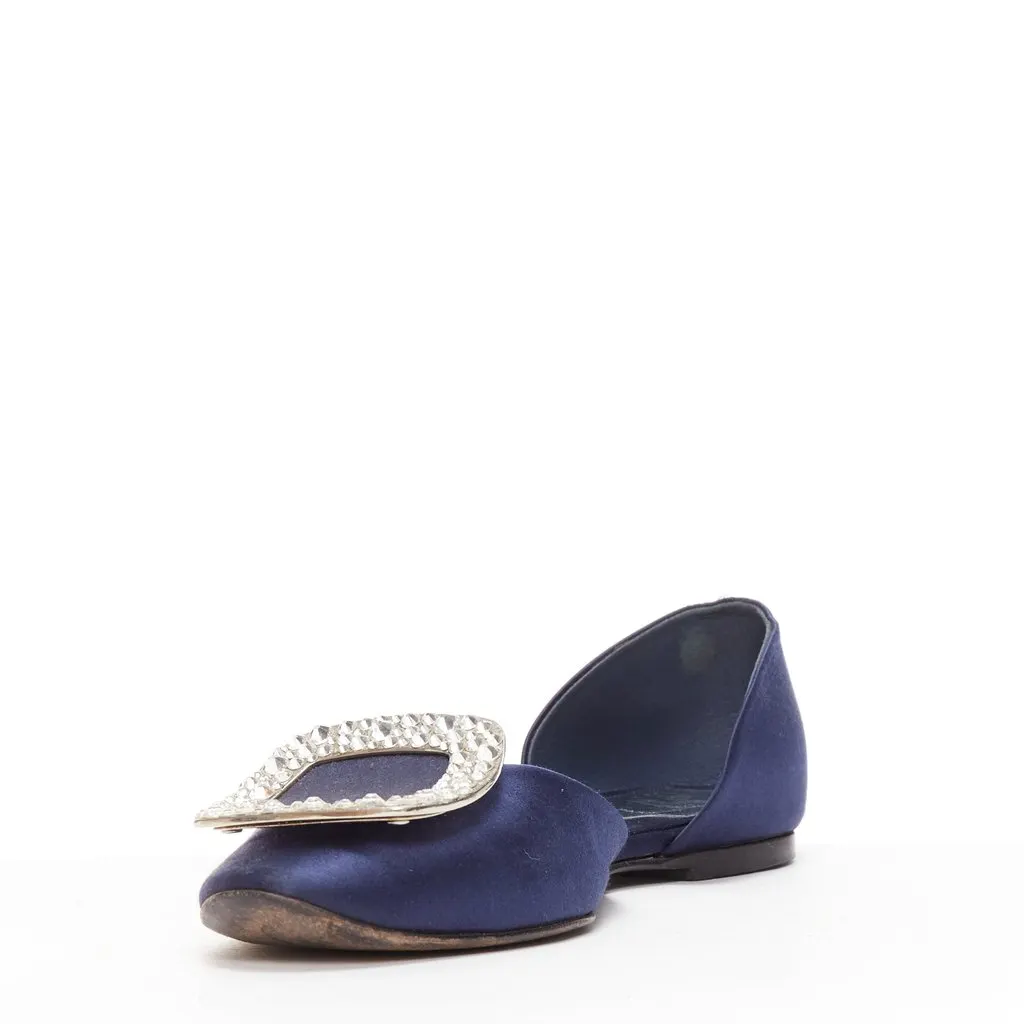 Roger Vivier Chips Strass Navy Very good - Model View