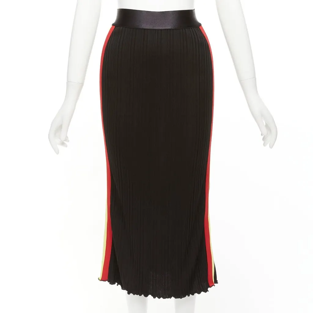 Ellery Tape Pleated Skirt Black Viscose Never worn - Inside View