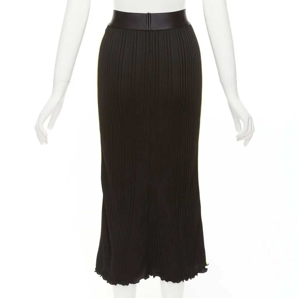 Ellery Tape Pleated Skirt Black Viscose Never worn - Box View
