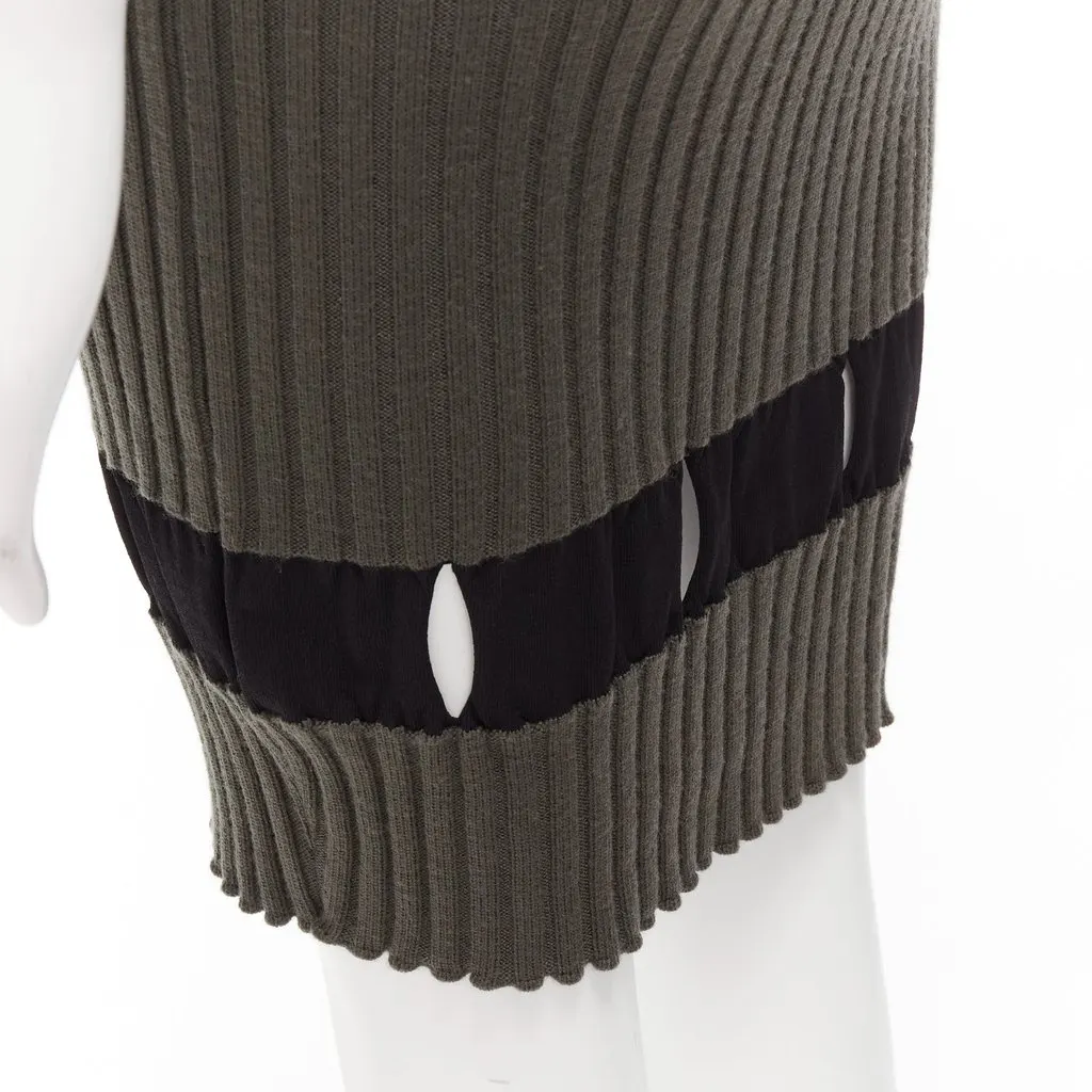 Alexander Wang Cutout Pencil Skirt Khaki Never worn - Back View