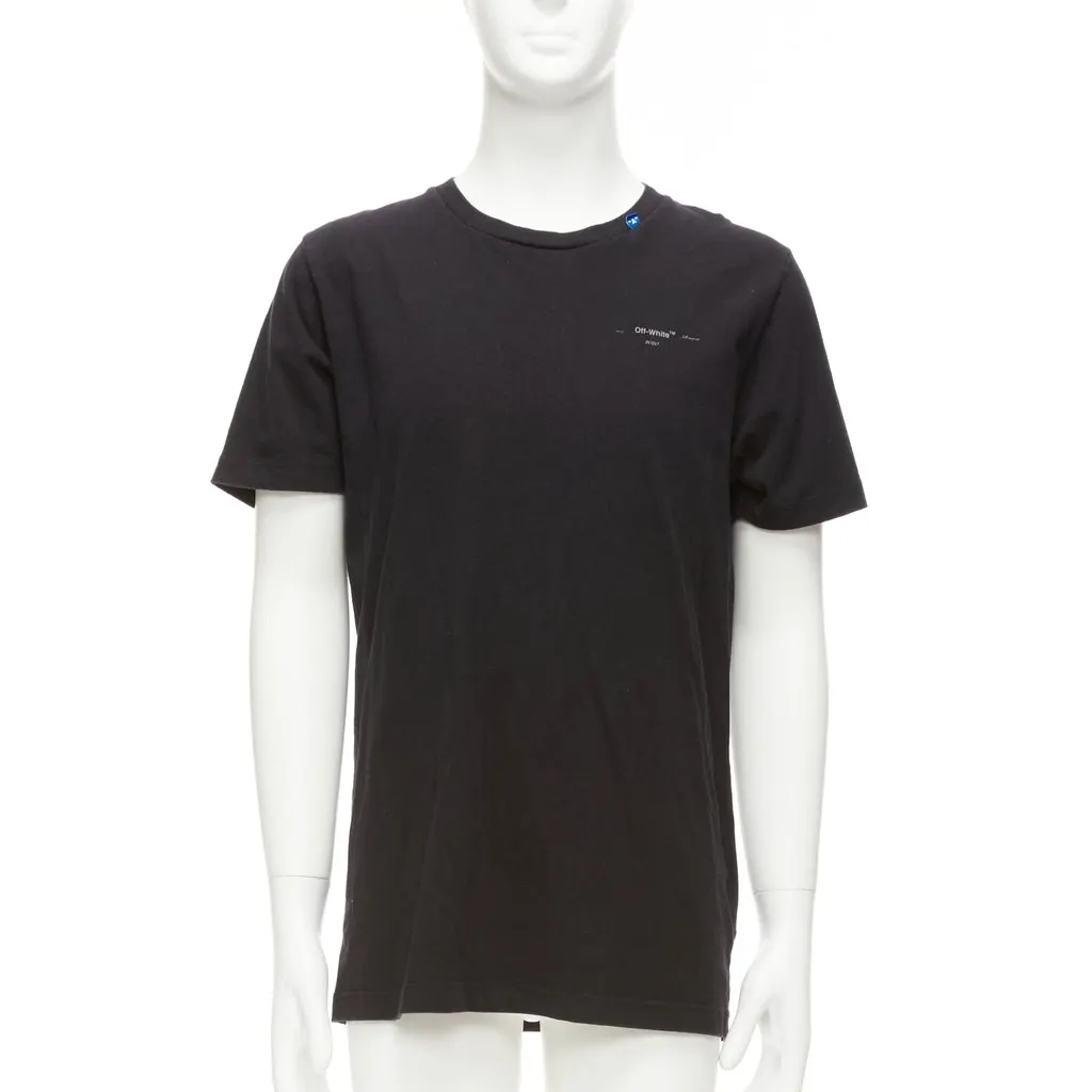 Off-White Logo Back T-Shirt Black Cotton Fair - Inside View